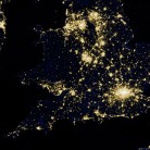 Leo blog on Energy Bill : southern half of Great Britain as it appeared on the night