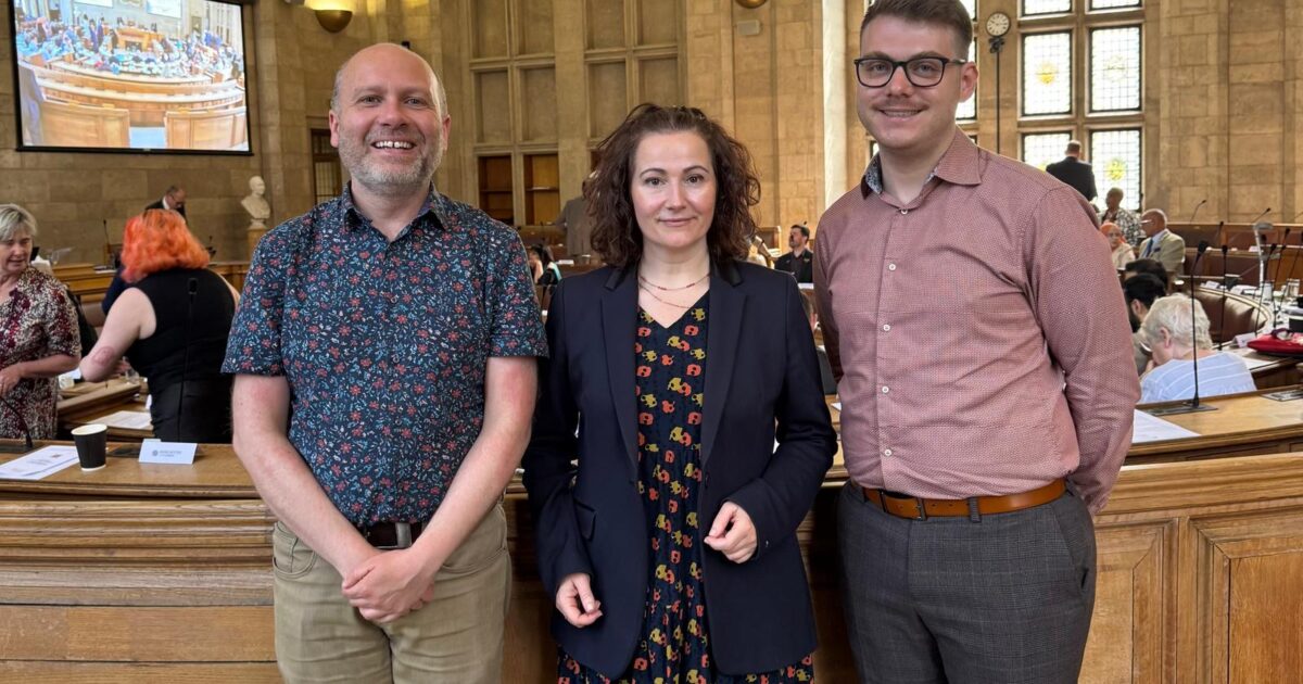 Cllrs Chris Wills, Angeliki Stogia, Marcus Johns