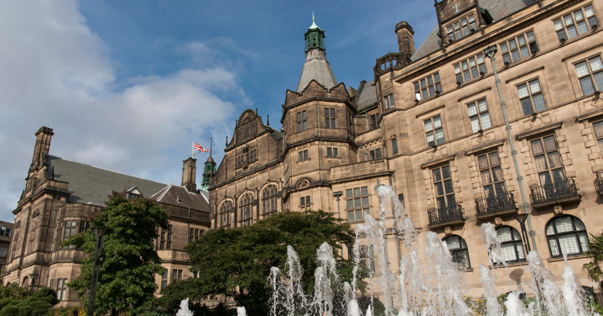 Sheffield City Town Hall, Sheffield, South Yorkshire, UK - September 2013