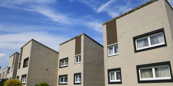 Council housing stock in Edinburgh, Scotland.