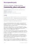 thumbnail of Background briefing – Community, Place and Power