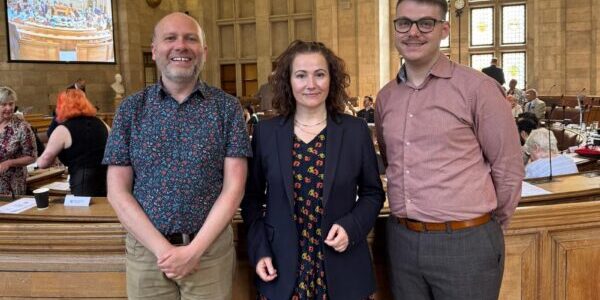 Cllrs Chris Wills, Angeliki Stogia, Marcus Johns