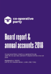 Co-operative Party Board Report and Accounts 2018_Page_01 FRONT