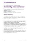 thumbnail of Discussion paper – Community, Place and Power